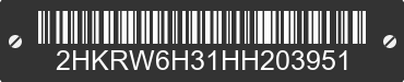 2017 HONDA CR-V 2HKRW6H31HH203951 VIN decoded