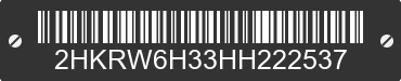 2017 HONDA CR-V 2HKRW6H33HH222537 VIN decoded