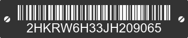 2018 HONDA CR-V 2HKRW6H33JH209065 VIN decoded