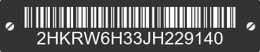 2018 HONDA CR-V 2HKRW6H33JH229140 VIN decoded