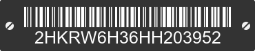 2017 HONDA CR-V 2HKRW6H36HH203952 VIN decoded