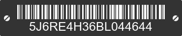 2011 HONDA CR-V 5J6RE4H36BL044644 VIN decoded