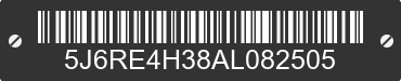 2010 HONDA CR-V 5J6RE4H38AL082505 VIN decoded