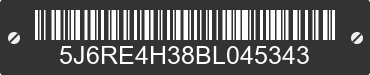 2011 HONDA CR-V 5J6RE4H38BL045343 VIN decoded