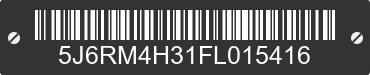 2015 HONDA CR-V 5J6RM4H31FL015416 VIN decoded