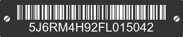 2015 HONDA CR-V 5J6RM4H92FL015042 VIN decoded