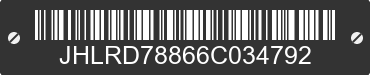 2006 HONDA CR-V JHLRD78866C034792 VIN decoded