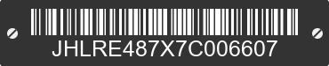 2007 HONDA CR-V JHLRE487X7C006607 VIN decoded