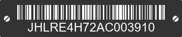 2010 HONDA CR-V JHLRE4H72AC003910 VIN decoded