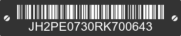 2024 HONDA CRF450R JH2PE0730RK700643 VIN decoded