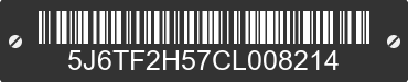 2012 HONDA Crosstour 5J6TF2H57CL008214 VIN decoded