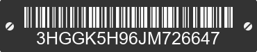 2018 HONDA Fit 3HGGK5H96JM726647 VIN decoded