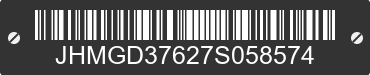 2007 HONDA Fit JHMGD37627S058574 VIN decoded