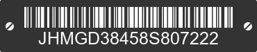2008 HONDA Fit JHMGD38458S807222 VIN decoded