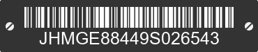 2009 HONDA Fit JHMGE88449S026543 VIN decoded