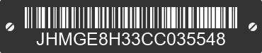 2012 HONDA Fit JHMGE8H33CC035548 VIN decoded