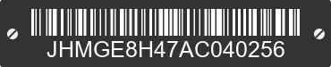 2010 HONDA Fit JHMGE8H47AC040256 VIN decoded