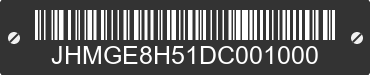 2013 HONDA Fit JHMGE8H51DC001000 VIN decoded