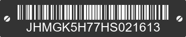 2017 HONDA Fit JHMGK5H77HS021613 VIN decoded