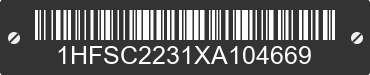 1999 HONDA Gold Wing 1HFSC2231XA104669 VIN decoded