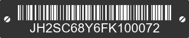 2015 HONDA Gold Wing JH2SC68Y6FK100072 VIN decoded