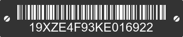 2019 HONDA Insight 19XZE4F93KE016922 VIN decoded