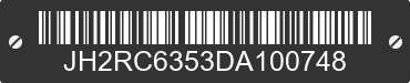 2013 HONDA NC700X JH2RC6353DA100748 VIN decoded