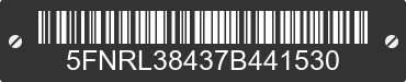 2007 HONDA Odyssey 5FNRL38437B441530 VIN decoded