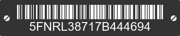 2007 HONDA Odyssey 5FNRL38717B444694 VIN decoded