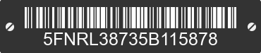 2005 HONDA Odyssey 5FNRL38735B115878 VIN decoded