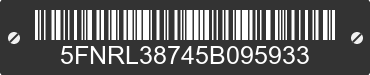 2005 HONDA Odyssey 5FNRL38745B095933 VIN decoded