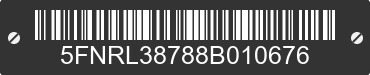2008 HONDA Odyssey 5FNRL38788B010676 VIN decoded