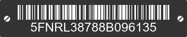 2008 HONDA Odyssey 5FNRL38788B096135 VIN decoded