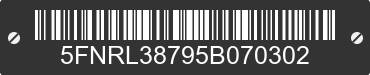 2005 HONDA Odyssey 5FNRL38795B070302 VIN decoded