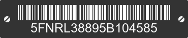 2005 HONDA Odyssey 5FNRL38895B104585 VIN decoded