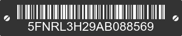 2010 HONDA Odyssey 5FNRL3H29AB088569 VIN decoded
