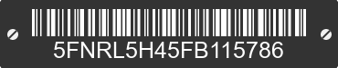 2015 HONDA Odyssey 5FNRL5H45FB115786 VIN decoded