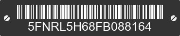 2015 HONDA Odyssey 5FNRL5H68FB088164 VIN decoded