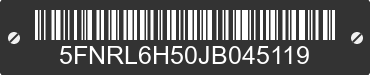 2018 HONDA Odyssey 5FNRL6H50JB045119 VIN decoded
