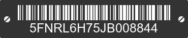 2018 HONDA Odyssey 5FNRL6H75JB008844 VIN decoded