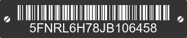 2018 HONDA Odyssey 5FNRL6H78JB106458 VIN decoded