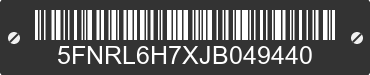2018 HONDA Odyssey 5FNRL6H7XJB049440 VIN decoded
