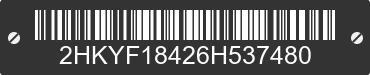 2006 HONDA Pilot 2HKYF18426H537480 VIN decoded