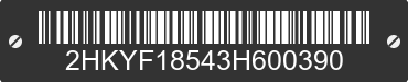 2003 HONDA Pilot 2HKYF18543H600390 VIN decoded