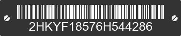 2006 HONDA Pilot 2HKYF18576H544286 VIN decoded