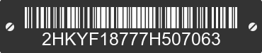 2007 HONDA Pilot 2HKYF18777H507063 VIN decoded