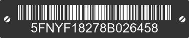 2008 HONDA Pilot 5FNYF18278B026458 VIN decoded