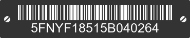 2005 HONDA Pilot 5FNYF18515B040264 VIN decoded