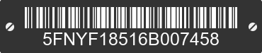 2006 HONDA Pilot 5FNYF18516B007458 VIN decoded