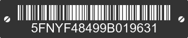 2009 HONDA Pilot 5FNYF48499B019631 VIN decoded